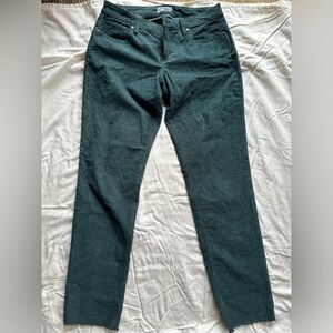 Carve Designs women’s Teal Green Corduroy Pants size 4